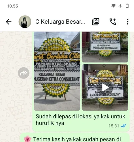 Pengiriman Papan Bunga Duka Balearjosari Blimbing